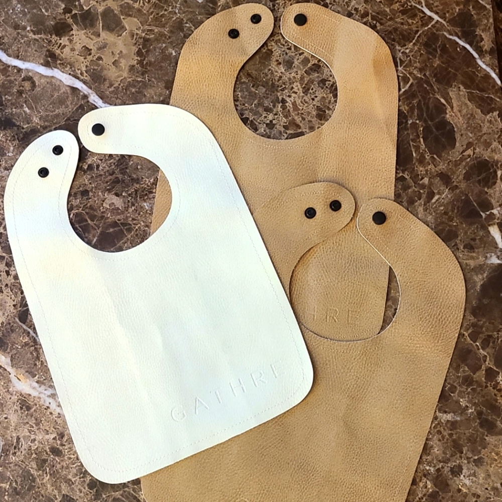 3 Gathre Vegan Leather Bibs NEW